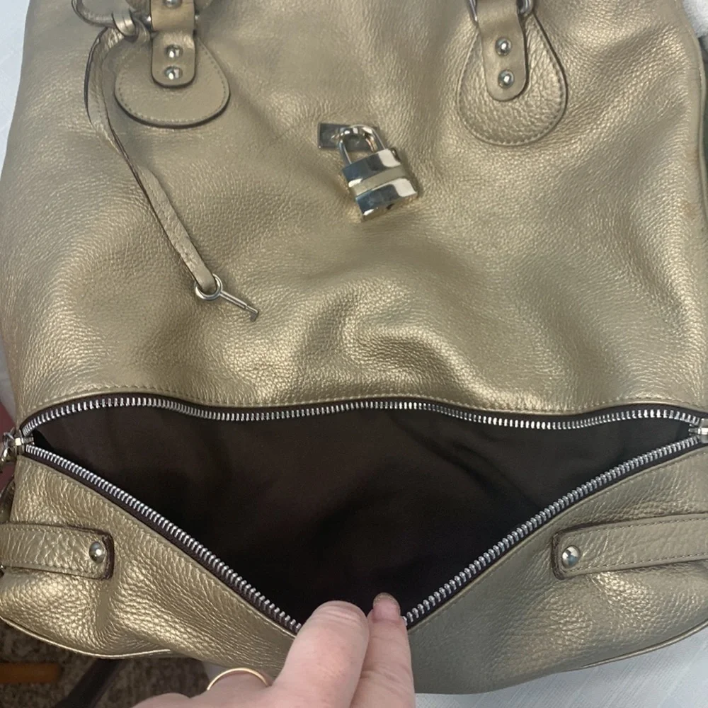 Laura Di Maggio Shiny Soft Geniune Leather Hobo